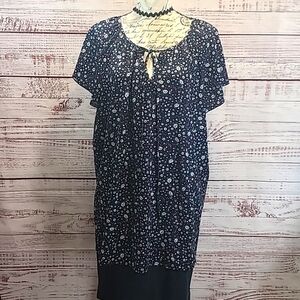 SimpleFun floral short sleeve blouse